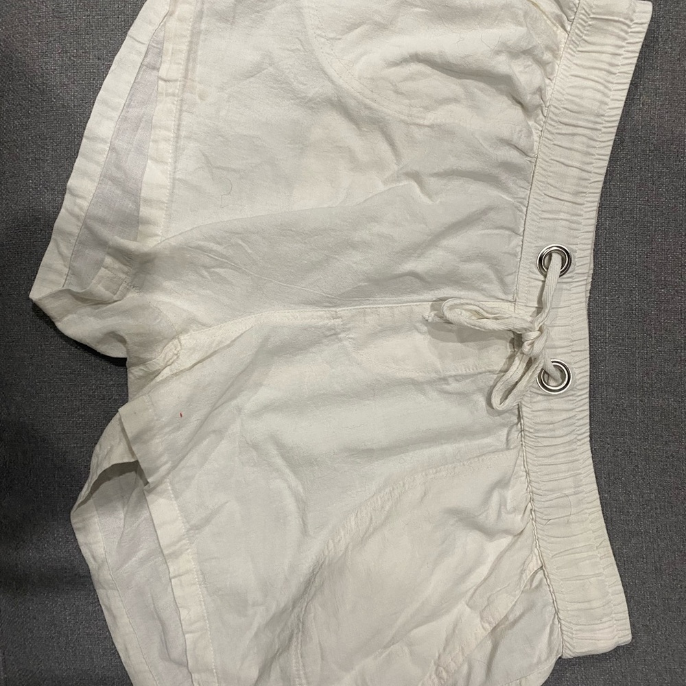 Lagaci Women's High Waist White Shorts
